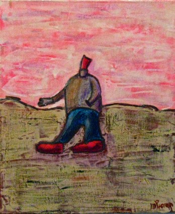 Landscapes 14 - I only walk with my red hat and shoes