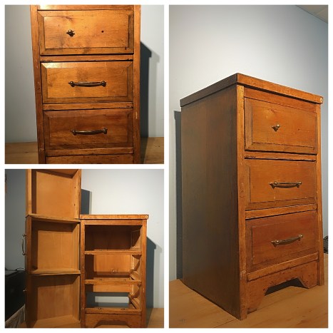 Old side table commode